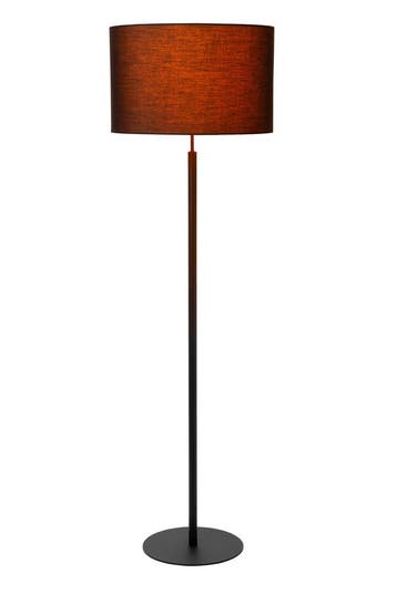 Lucide MAYA - Vloerlamp - Ø 45 cm - 1xE27 - Zwart, Verzenden