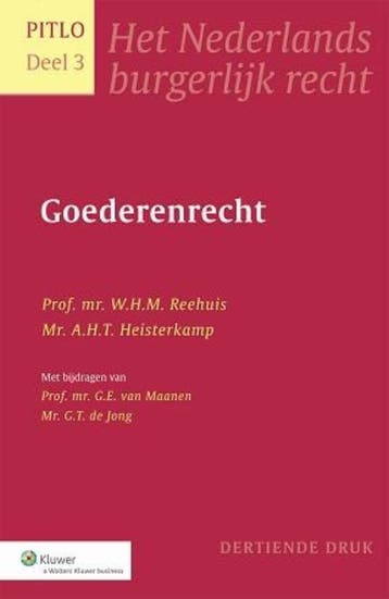 Pitlo 3 - Goederenrecht 9789013052770 W.H.M. Reehuis, Verzenden, Gelezen, W.H.M. Reehuis