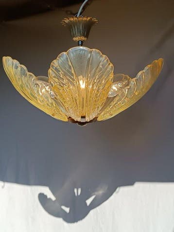Italiaanse Kroonluchter van Murano Glas - Lampe - Verre de, Antiek en Kunst