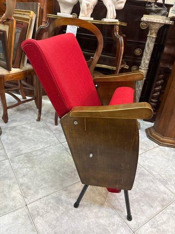 Fauteuil - Hout, Metaal, Fluweel, Antiek en Kunst