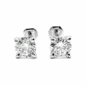 Oorbellen - 14 karaat Witgoud - 1.46ct. tw. Diamant, Nieuw