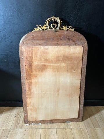 Miroir - Bois doré - Miroir Napoléon III, Antiquités & Art