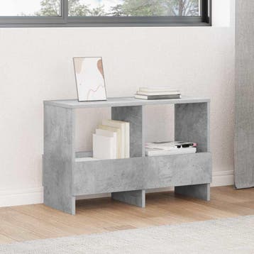 vidaXL Tijdschriftenrek Beton Grijs 68,5 x 30 x 45 cm, Verzenden