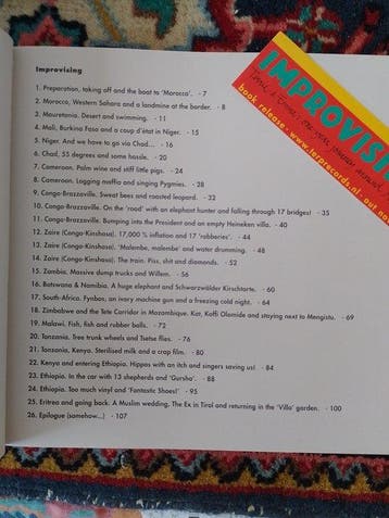 Improvising: A One-Year Journey Around Africa (16 Dec 1995 -, Verzenden, Terrie Hessels