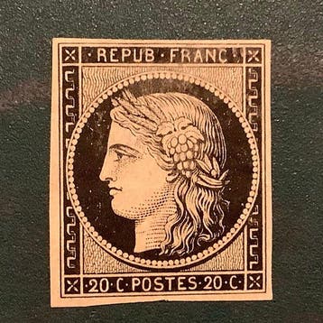 Frankrijk 1849 - 20 cent Ceres met ruime marges - MH - Yvert, Gestempeld