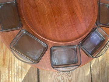 Digsmed - Digsmed - Plateau plat - Bois, Verre - Plat de