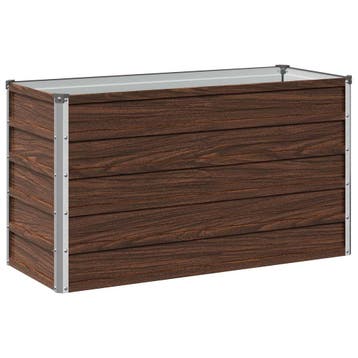 vidaXL Verhoogde Tuinbak Zwart 100 x 40 x 55 cm koudgewalst, Verzenden