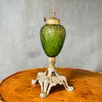 Lampe à huile (2) - Verre, art déco italien du début du XXe