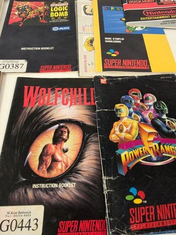 Nintendo - Snes - Big Lot of nes, snes & n64 Booklets -