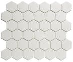 Wand & Vloer Mozaïek Tegels Factory Hexagon Keramiek Wit..., Keramiek, Nieuw, Ophalen of Verzenden, 20 tot 40 cm