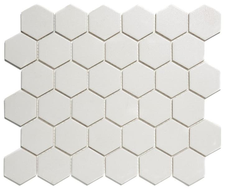 Wand & Vloer Mozaïek Tegels Factory Hexagon Keramiek Wit..., Doe-het-zelf en Bouw, Tegels, 20 tot 40 cm, 20 tot 40 cm, 10 m² of meer