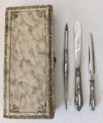 Maison parisienne Hénin & Cie - Nécessaire de bureau ancien
