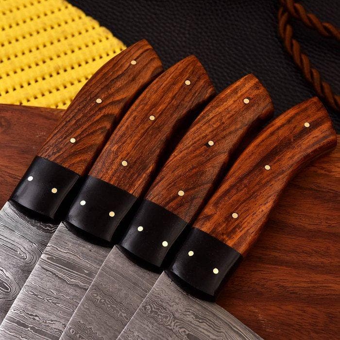 Keukenmes - Chefs knife - Gevouwen staal, hout - Noord, Antiek en Kunst, Antiek | Keukengerei