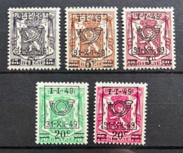 België 1949 - Volledige jaargang, met blokken Jordaens en