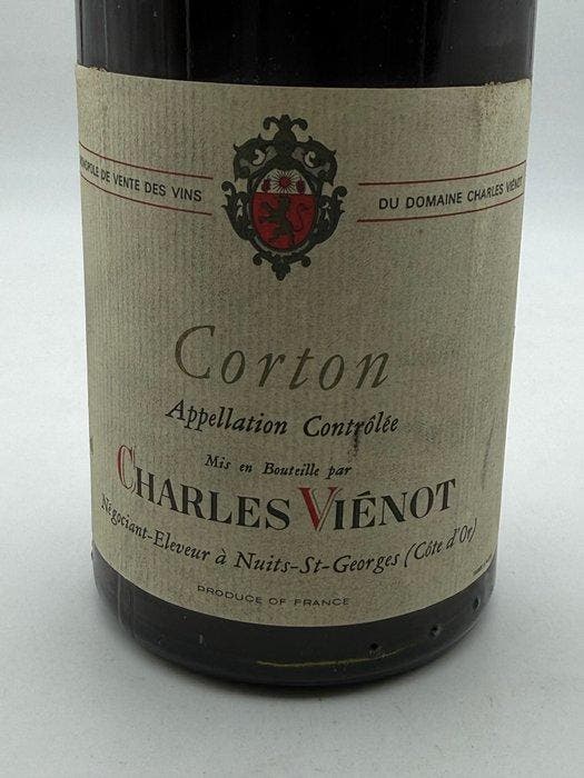 1982 Charles Vienot - Corton Grand Cru - 1 Fles (0,75 liter), Collections, Vins