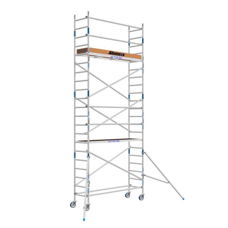 ALX Rolsteiger 75x190x7.30mtr. wh wooddeck, Doe-het-zelf en Bouw, Steigers, Rolsteiger of Kamersteiger, Nieuw, 5 meter of hoger