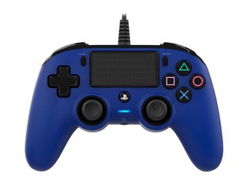 Nacon Compact Controller Blauw Wired (PS4 Accessoires), Games en Spelcomputers, Spelcomputers | Sony PlayStation 4, Ophalen of Verzenden