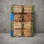 Krat (4) - Wz.43 - Hout, Legering - Militaire houten kratten
