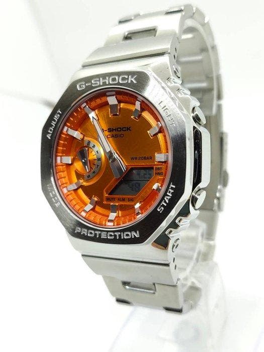 Casio - G-SHOCK Metal-Bezel & Band GM-2110D Series - Zonder, Bijoux, Sacs & Beauté, Montres | Hommes