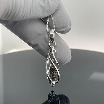 Argent - Pendentif - Météorite naturelle
