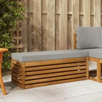 vidaXL Buitenstoel Bank Massief Acacia Hout Naturel, Tuin en Terras, Tuinsets en Loungesets, Verzenden, Nieuw