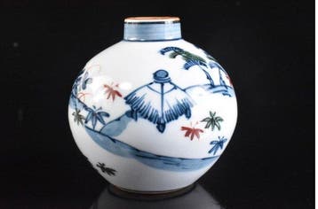 Vaas - Arita-porselein Gen-emon-kiln Ko-Imari-stijl kleine