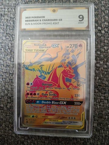 Pokémon - 1 Graded card - Charizard, Reshiram #247 Promo