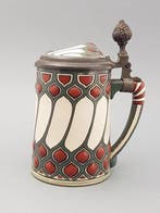 Villeroy & Boch - Mettlach - Bierpul - Jugendstil, Aardewerk