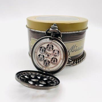 Disney - Mickey Mouse Silver & Gold Pocket Watch SET -, Nieuw