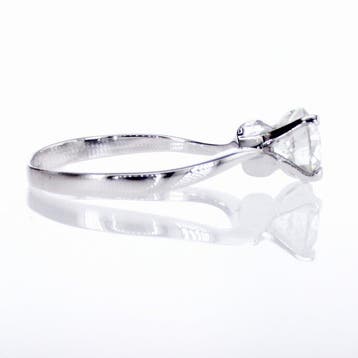 Bague de fiançailles - 14 carats Or blanc - 1.01ct. tw., Bijoux, Sacs & Beauté