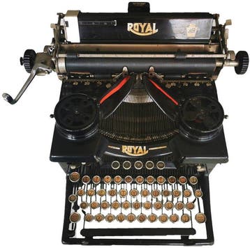 Royal 10 - single glass panel - Typemachine - 1930-1940