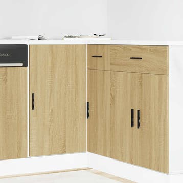 vidaXL Onderkast Lyon bewerkt hout sonoma eikenkleurig, Huis en Inrichting, Verzenden, Nieuw