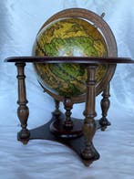 Globe - Vintage Impresionante zodíaco realizado en madera de, Antiek en Kunst