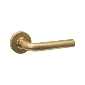 Enkele deurklink Luzern op rozet verdekt ø53x10mm PVD mes.., Ophalen of Verzenden, Nieuw, Klink of Kruk