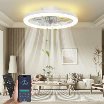 Smart Plafondventilator | Tweede kansje | OP = OP, Elektronische apparatuur, Verzenden, Ventilator met afstandsbediening, Zo goed als nieuw