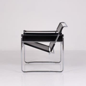Knoll - Marcel Breuer - Stoel - Wassily Stoel - Staal, Leder, Antiek en Kunst