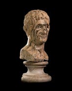sculptuur, Busto di Augusto - 60 cm - Marmer, Antiek en Kunst, Antiek | Keramiek en Aardewerk