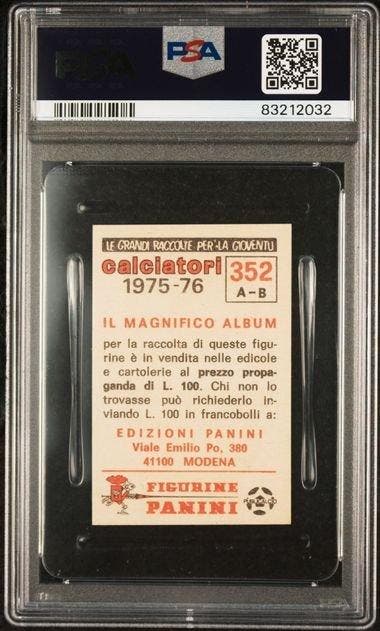 Panini 1975-76 Panini Calciatori #352 Antonio Cabrini Rookie, Collections, Autocollants