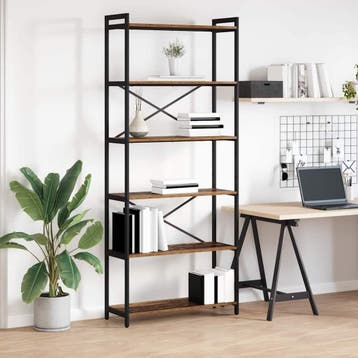 vidaXL Boekenplank 80 x 30 x 189,5 cm Bewerkt hout Oud hout, Verzenden