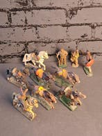 Lineol, Elastolin - Figuur - Indians and Horses (10) -, Nieuw