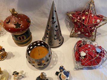 Kerstdecoratie verschiedene (66) - kerstornamenten, sterren,, Diversen, Nieuw