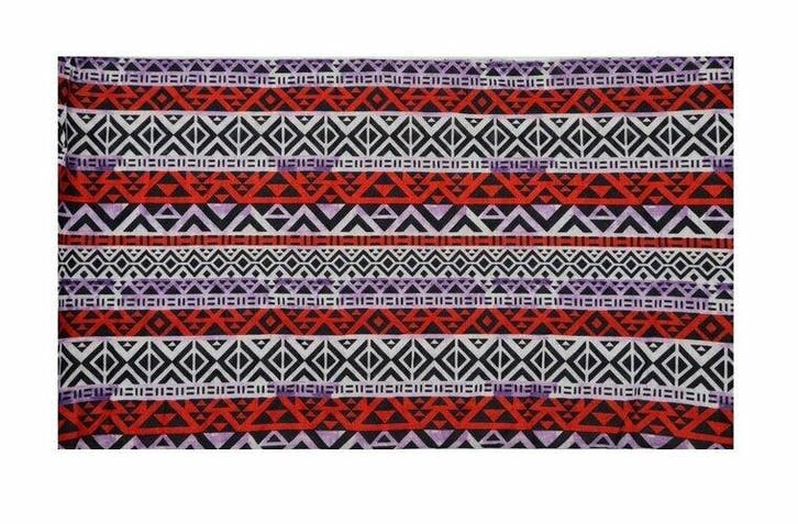 Haarband Multifunctioneel 45x25cm - Ibiza Patroon - Rood Wit, Handtassen en Accessoires, Uiterlijk | Haarverzorging