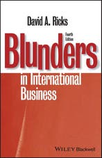 Blunders in International Business 9781405134927, Verzenden, David A. Ricks