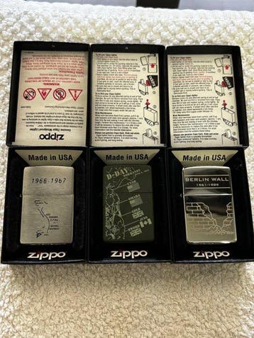 Zippo - Muro de Berlín (1961-1989), D-Day Normandía (1944) y
