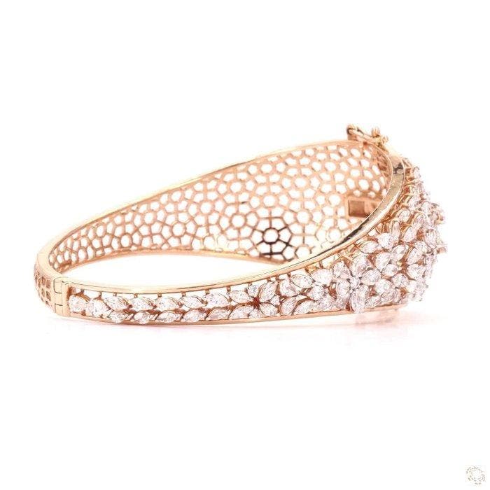Armband - 14 karaat Roségoud - 7.07ct. tw. Diamant, Handtassen en Accessoires, Armbanden