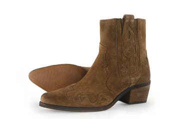 Manfield Cowboy laarzen in maat 38 Cognac, Kleding | Dames, Schoenen, Overige kleuren, Verzenden, Zo goed als nieuw, Manfield