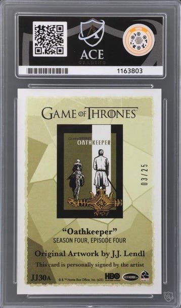 Rittenhouse - 3 Graded card - Game of Thrones JJ30A, JJ40,