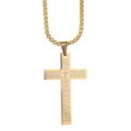 Fako Bijoux - Cubaans Kruis Voor Mannen - Ketting Met Kruis, Handtassen en Accessoires, Kettingen, Verzenden, Nieuw