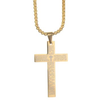 Fako Bijoux - Cubaans Kruis Voor Mannen - Ketting Met Kruis, Verzenden, Nieuw