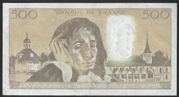 France Fay 71/37 500 Francs Pascal 05/11/1987 T 264 Super..., Verzenden, België